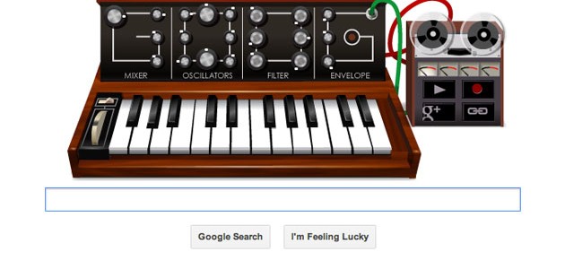 Minimoog Google Doodle